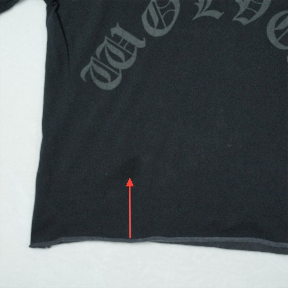 Darc Sport Wolves Saint Michael Graphic T-Shirt Black Raw Hem Medium 25/1000 - Picture 4 of 9